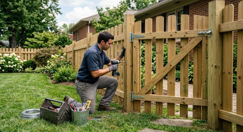 Fence Gate Adjustment in Conroe, TX